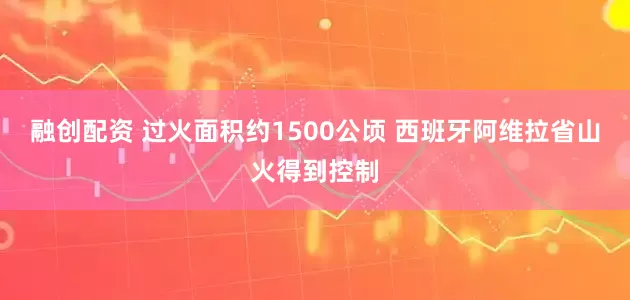 融创配资 过火面积约1500公顷 西班牙阿维拉省山火得到控制